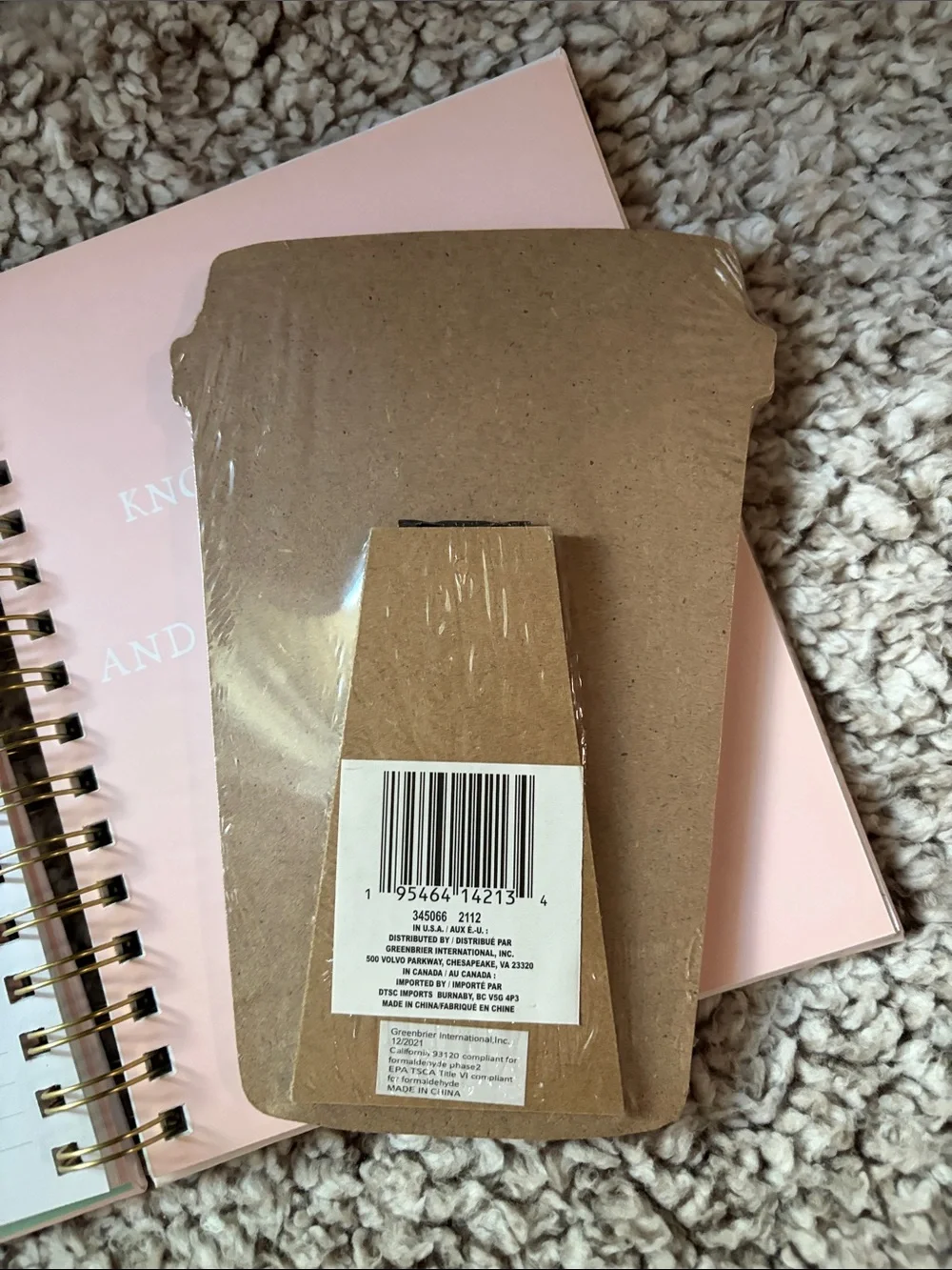 Pink Floral Prayer Journal & Coffee Lover Notepad Bundle - Pink
